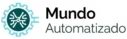Logotipo profesional de Mundo Automatizado, expertos en inteligencia artificial y automatización digital para creación de videos con IA.